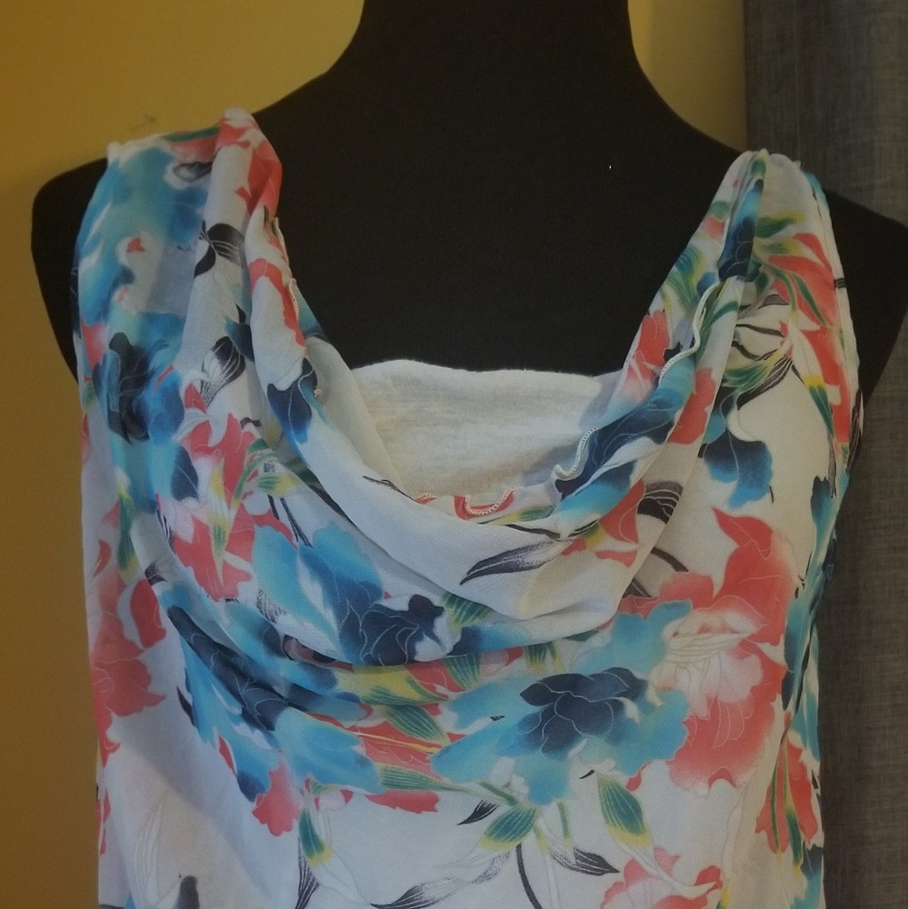 Floral Dress Mini Open Back sz Small Made morocco